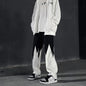New Street Dark Casual Irregular Spliced Straight Pants