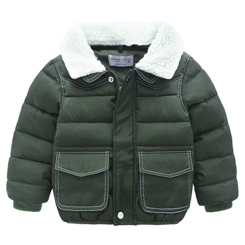Simple Cotton Coat Baby Coat Baby Padded Coat