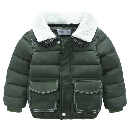 Simple Cotton Coat Baby Coat Baby Padded Coat