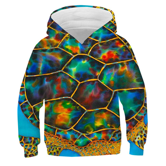 Turtle 3D Full Color Children'S Sweater Hoodie