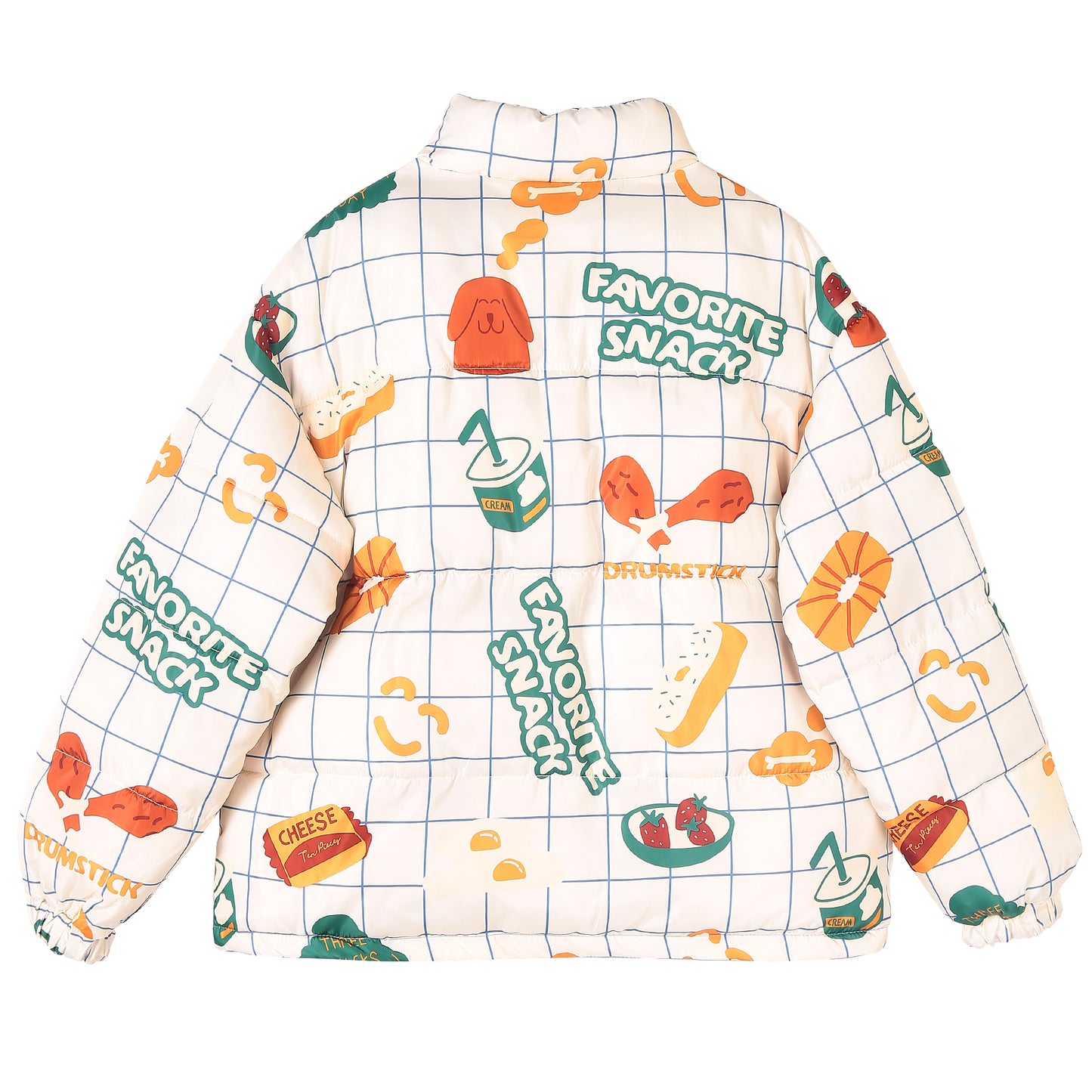 Women's Short Korean Style Loose-Fitting Padded Work Clothes