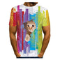 T-shirt 3D Printing Animal Print T-shirt Cute Top