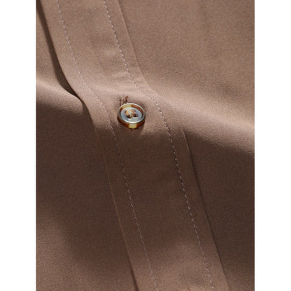 Men's Short-sleeved Shirt Solid Color Summer