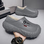 Winter Fleece-lined Warm And Anti-slip Men's Home Cotton Shoes