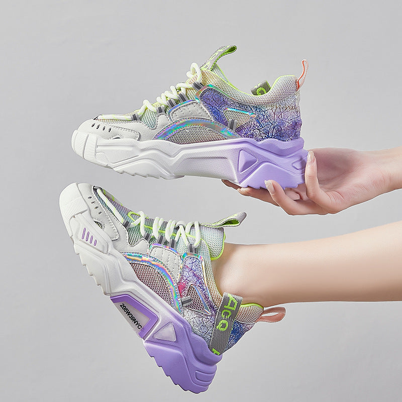 All-match Sports Shoes Mesh Breathable Women's Shoes Luminous