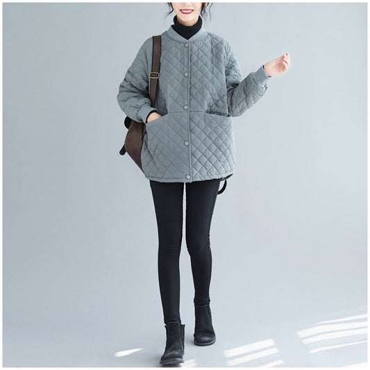 Oversized Women's Lightweight Down Baseball Coat