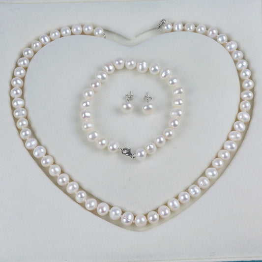 925 Sterling Silver Clasp Freshwater Pearl Necklace