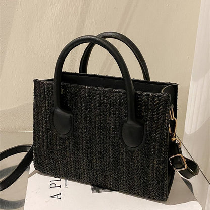 Women's Fashion Single Shoulder Crossbody Handbag Straw