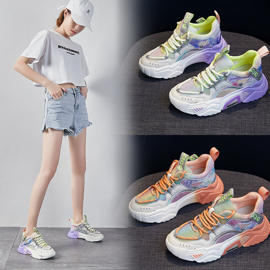 All-match Sports Shoes Mesh Breathable Women's Shoes Luminous