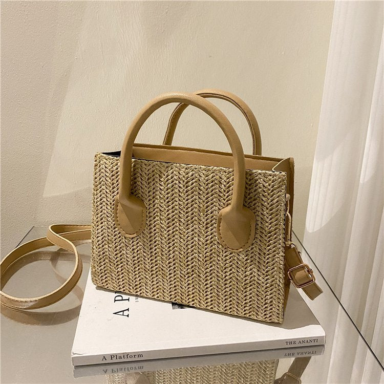 Women's Fashion Single Shoulder Crossbody Handbag Straw