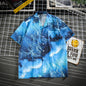 Men's Hawaii Beach Loose Korean Style Summer Flower Shirt Tide