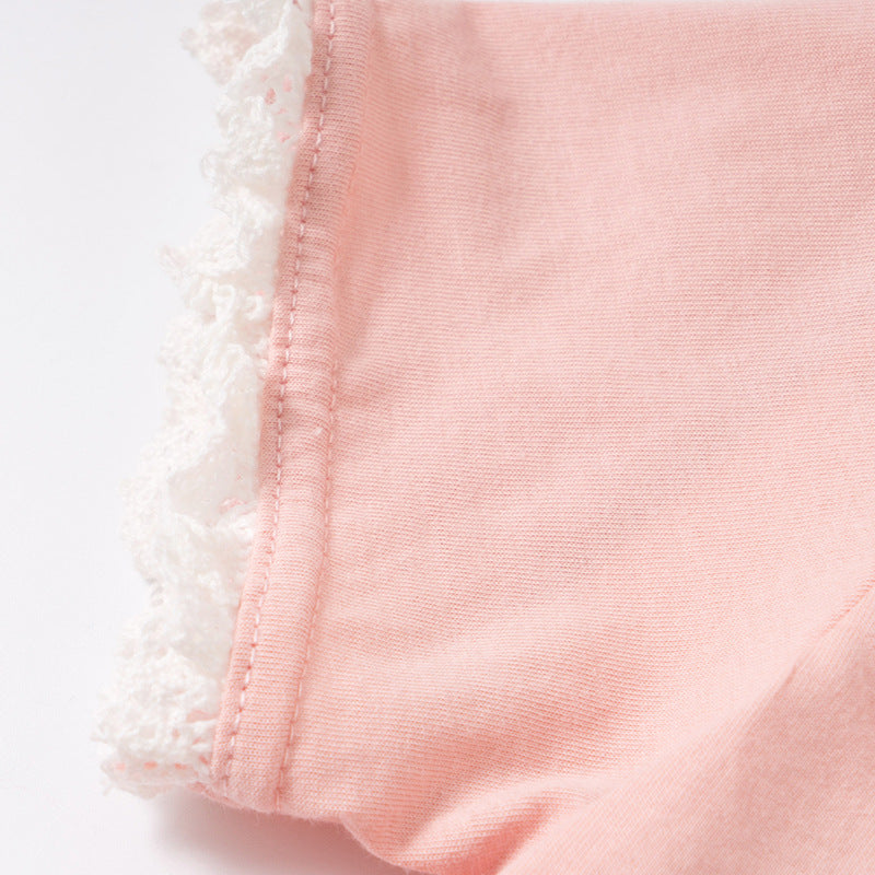 Malwee Girls' Short-sleeved T-shirt New Summer Children's T-shirt Top European And American Children Clothes Children's Clothing