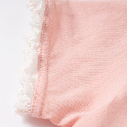 Malwee Girls' Short-sleeved T-shirt New Summer Children's T-shirt Top European And American Children Clothes Children's Clothing