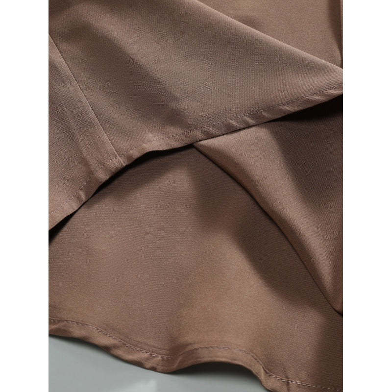 Men's Short-sleeved Shirt Solid Color Summer