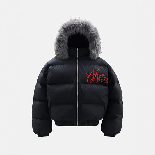 Men's American-style Vintage Zipper Cardigan Cotton-padded Jacket