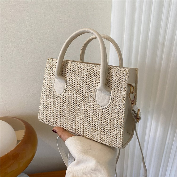 Women's Fashion Single Shoulder Crossbody Handbag Straw